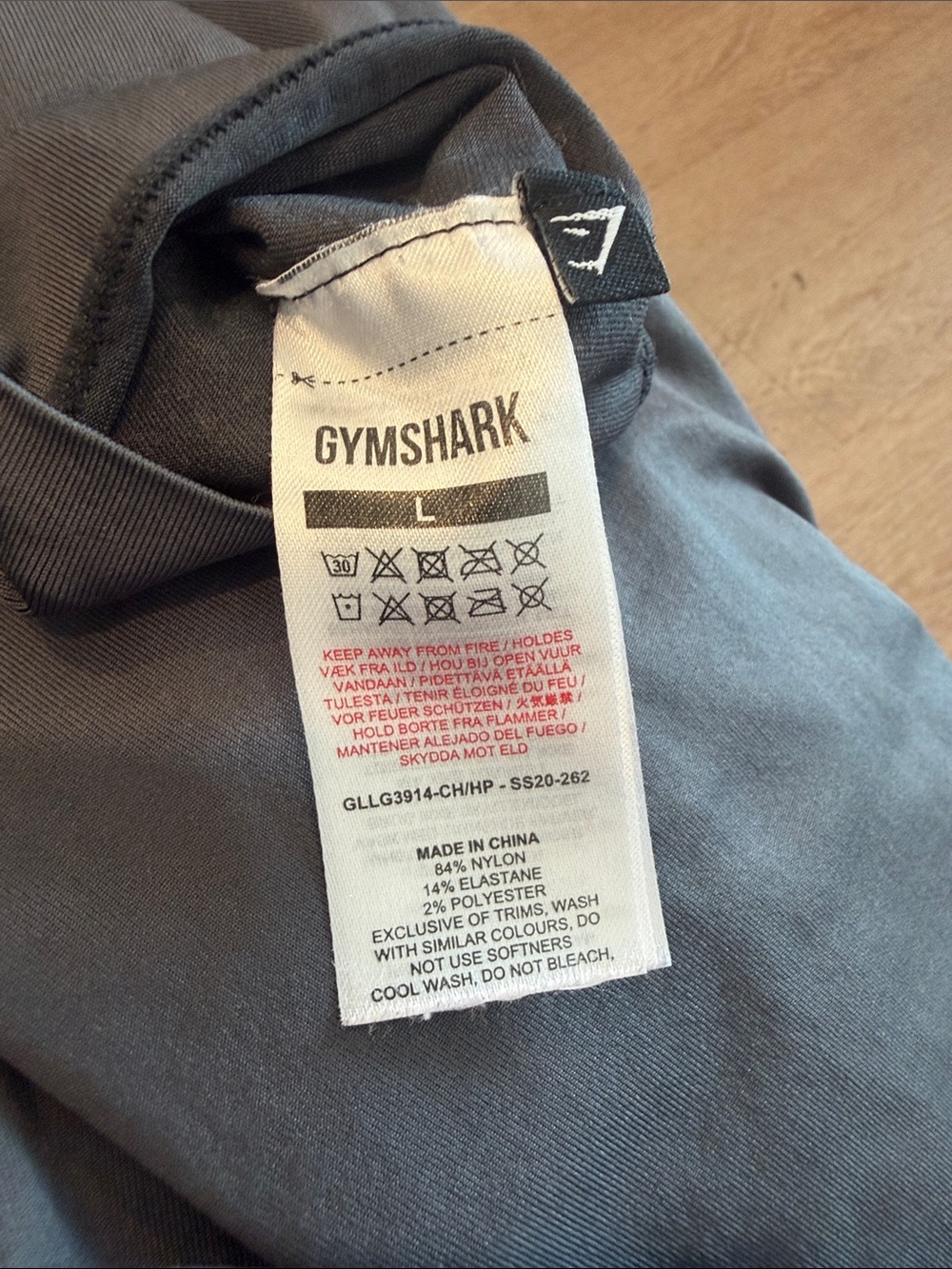 Gymshark Gray Leggings with Pink Logo Accent- Size Large! - Picture 5 of 5